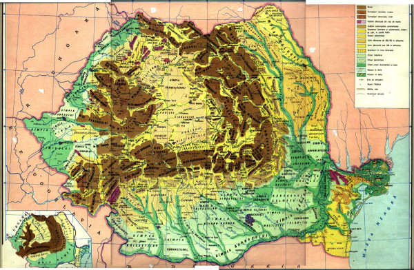 Harta Unitatilor de Relief